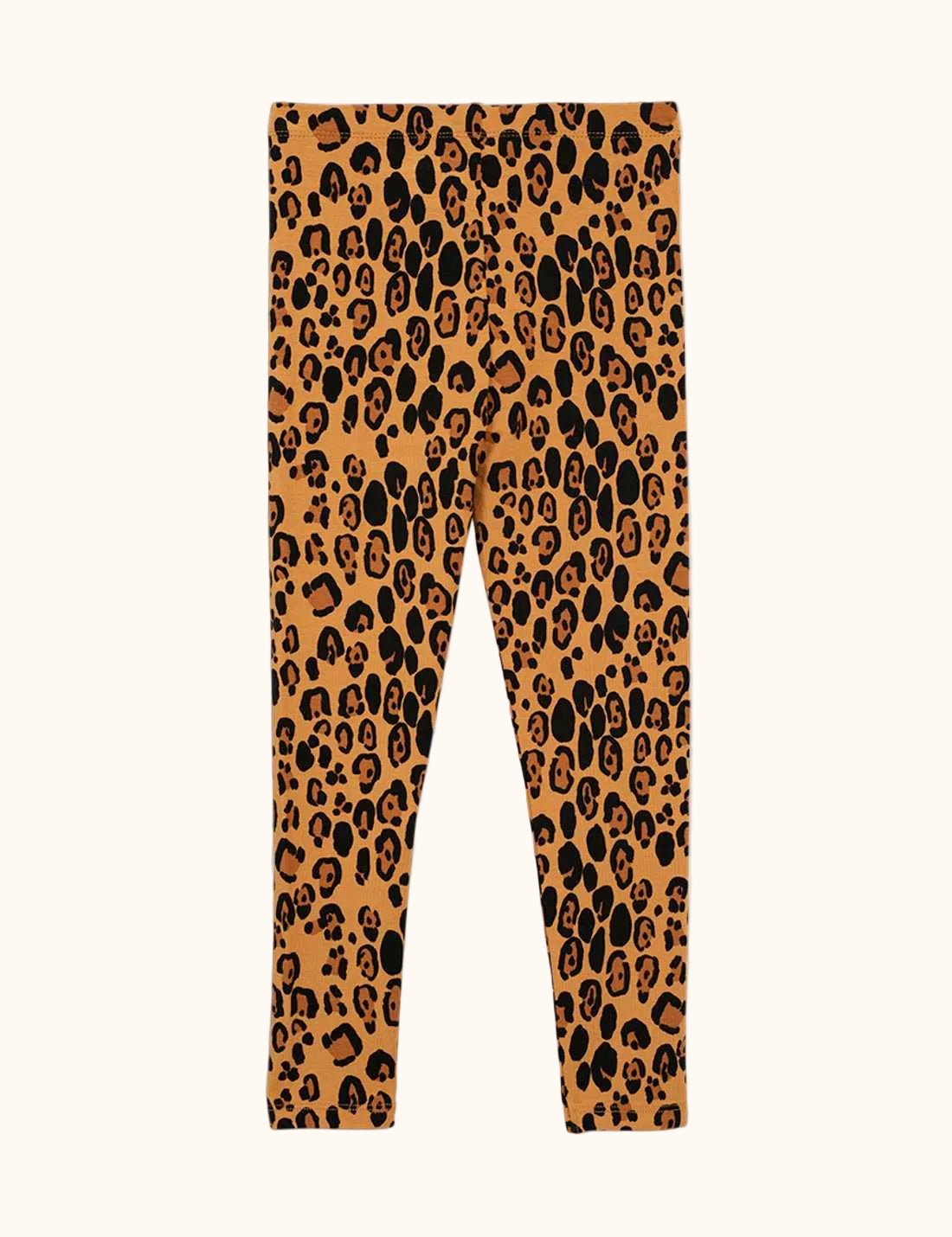 Mini Rodini Basic Leopard Baby legging achteraanzicht