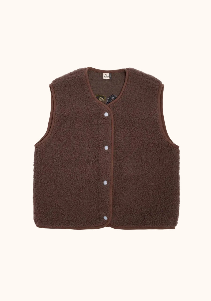 Salty x Alwero Bodywarmer Cozy Club vooraanzicht van Salty Stitch