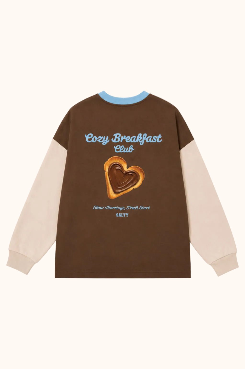 Salty Skater Tee Cozy Breakfast mit Rückenprint von Salty Stitch