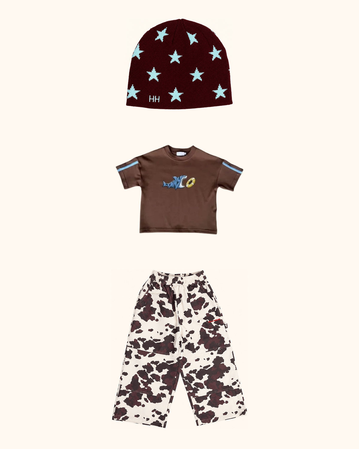 Cow Shark Mini Look – originale Produkte auf einheitlichem Hintergrund