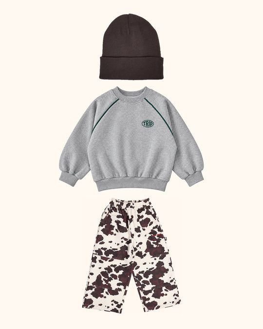 Cow Gray Trip Mini Look
