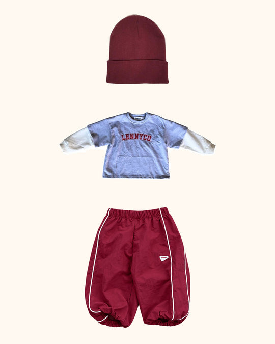 Berry Layered Wine Mini & Kids Look