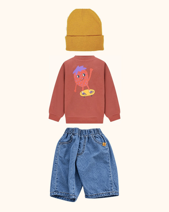 Rustic Denim Mustard Mini Look