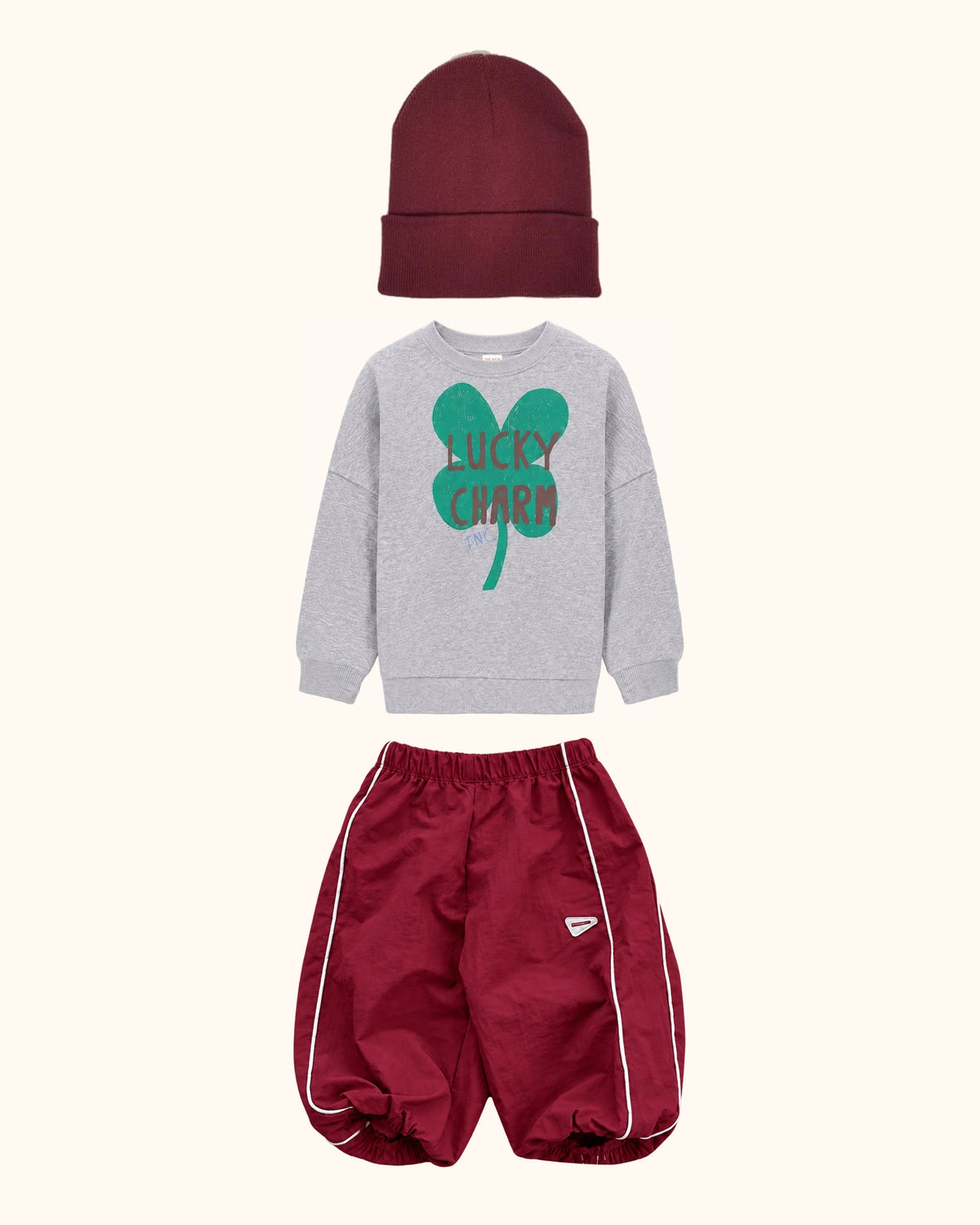 Lucky Berry Baby Look – originale Produkte auf einheitlichem Hintergrund