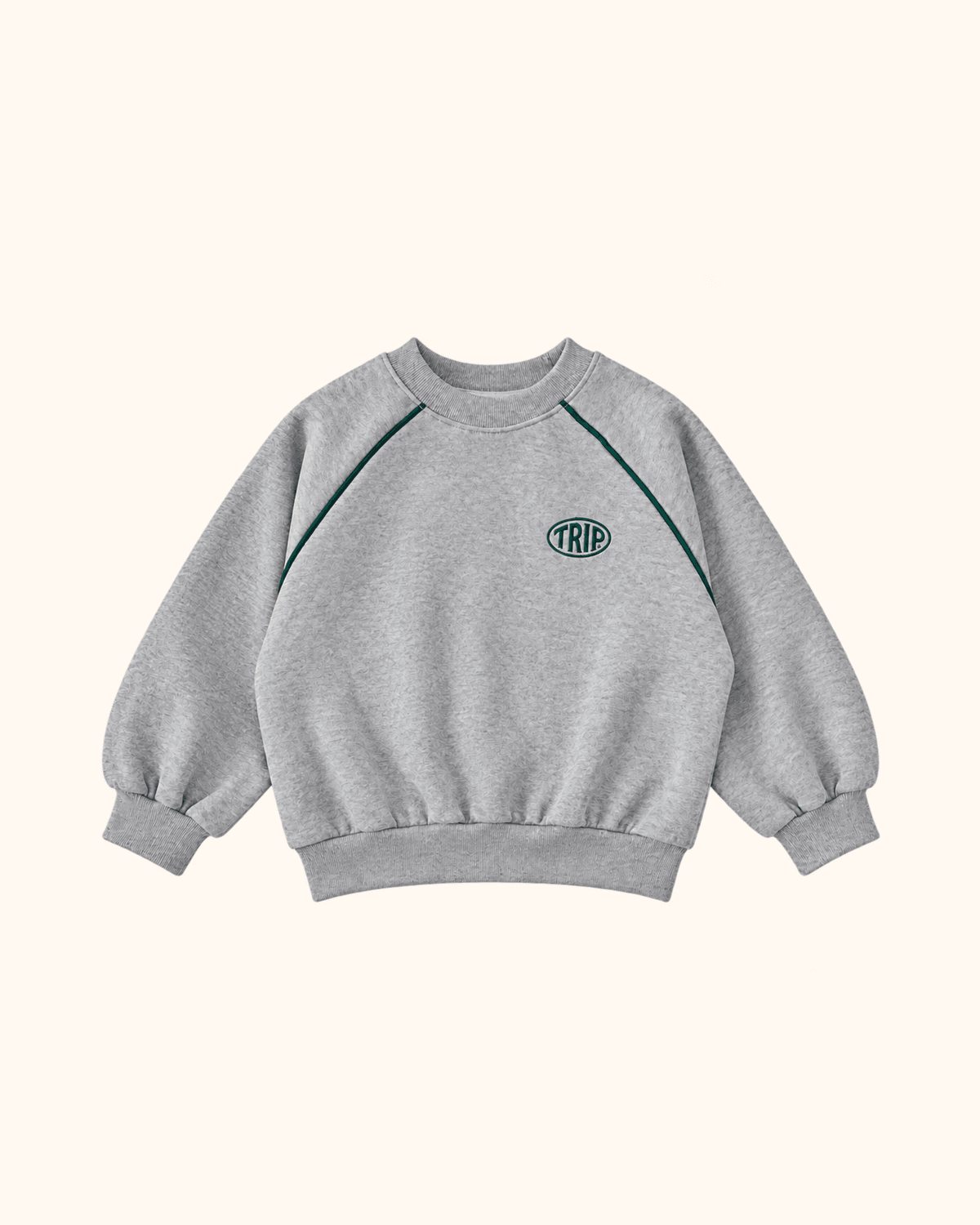 Melange sweatshirt with fine stripes