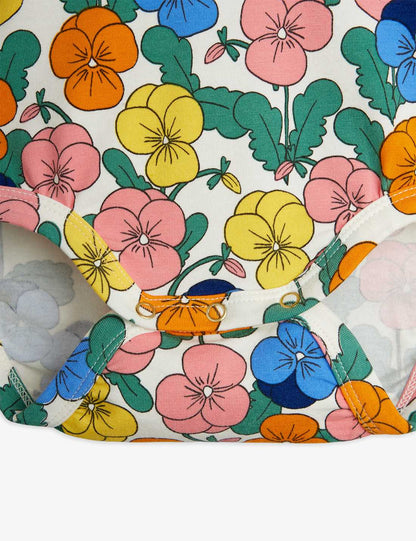 Mini Rodini Violas Baby Body Detail mit Druckknöpfen im Schritt