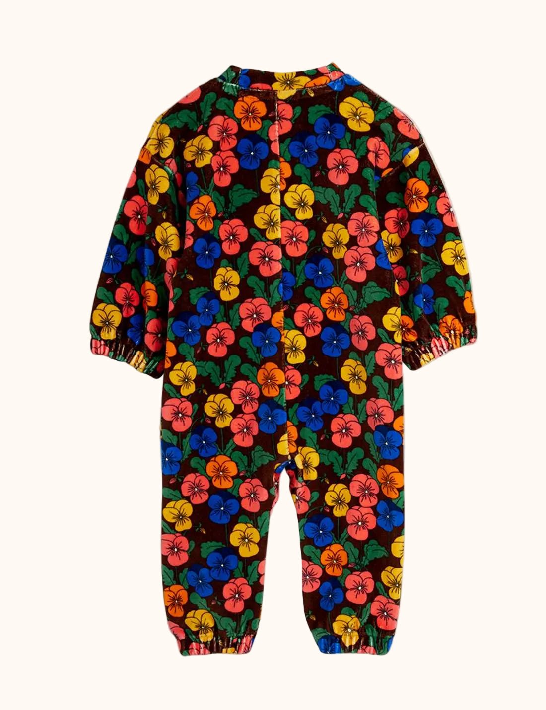 Mini Rodini Violas Velours overall voor baby’s achteraanzicht