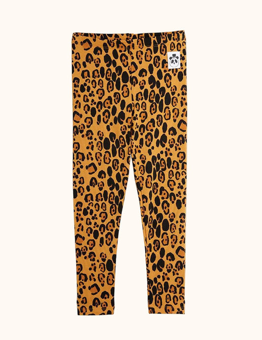 Mini Rodini Baby Leggings mit Leopardenprint in Braun und Schwarz