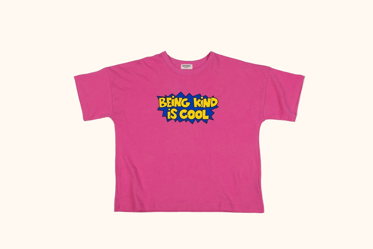 T shirt by BBOBBIE in pink, front view