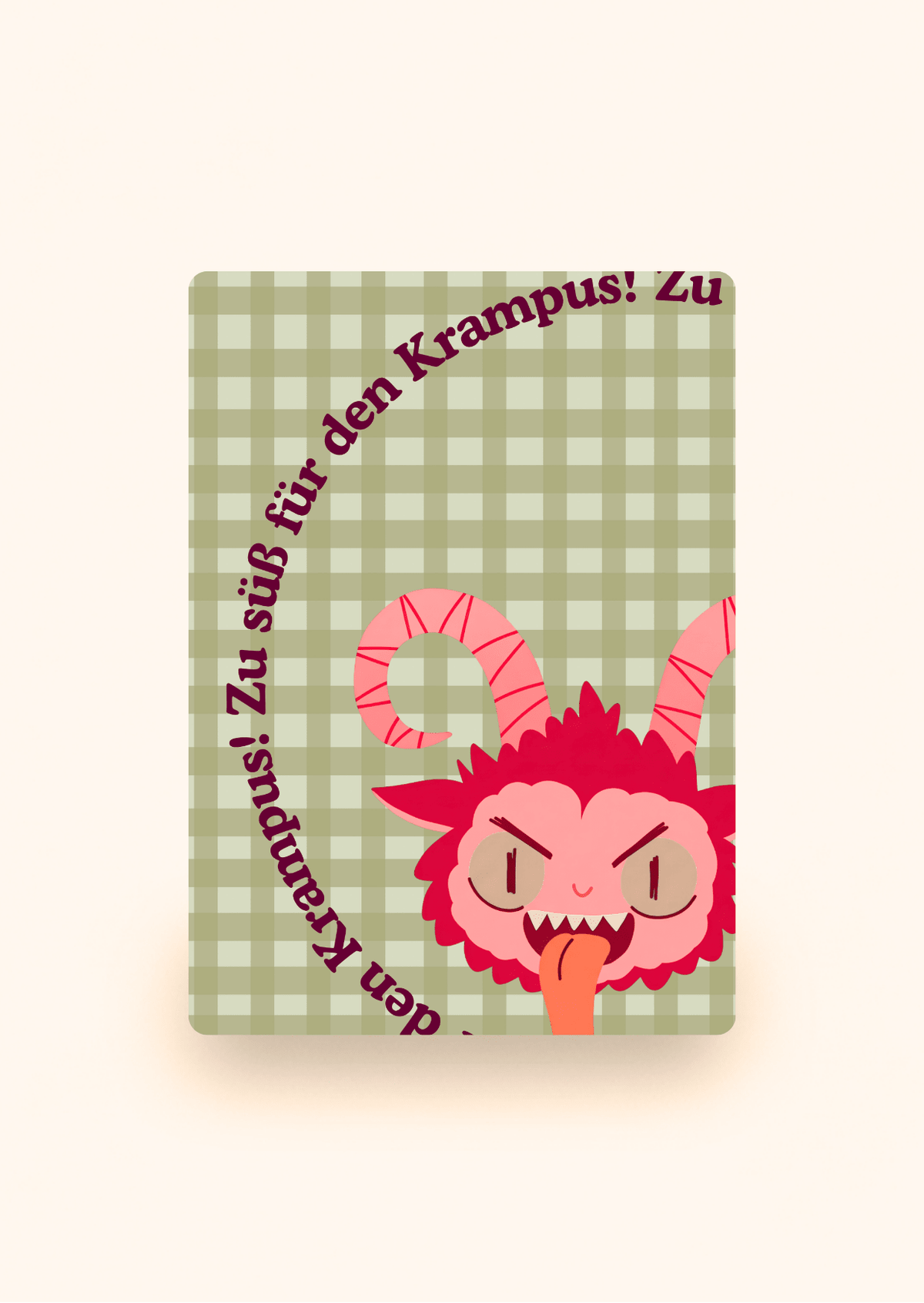 Wenskaart met Krampus van Kaartcreaties