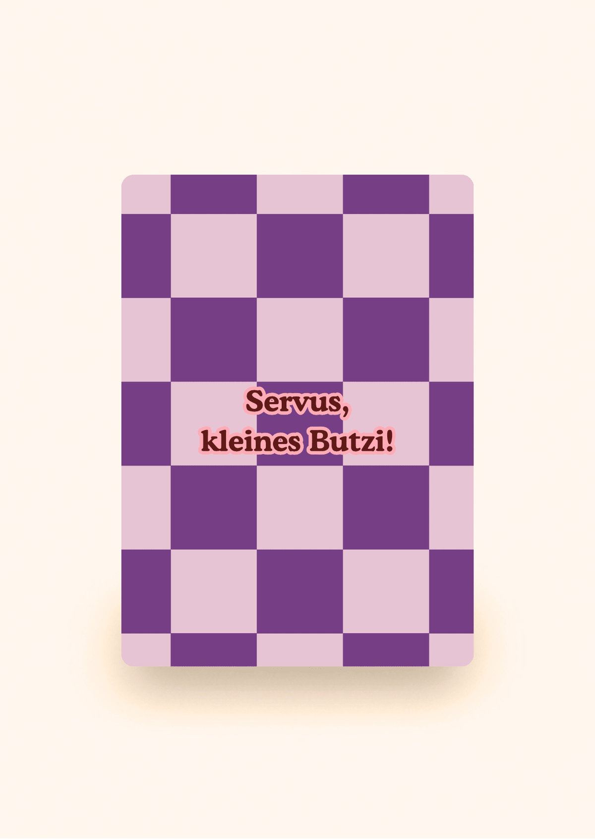 Wenskaart met tekst Servus, kleines Butzi! van Kaartcreaties
