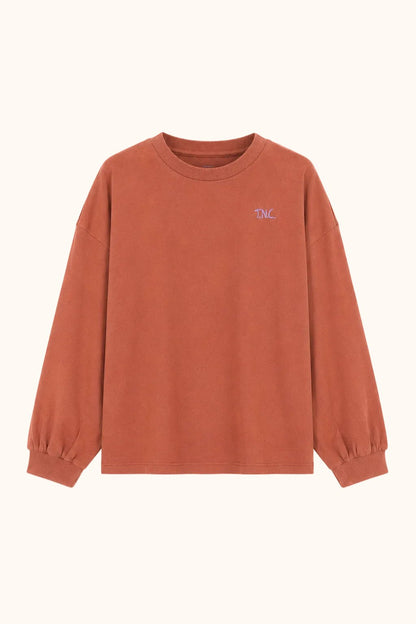 The New Chapter Mattie Longsleeve Rustic Brown vooraanzicht