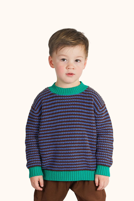 The New Chapter Jamie Strickpullover gestreift getragen