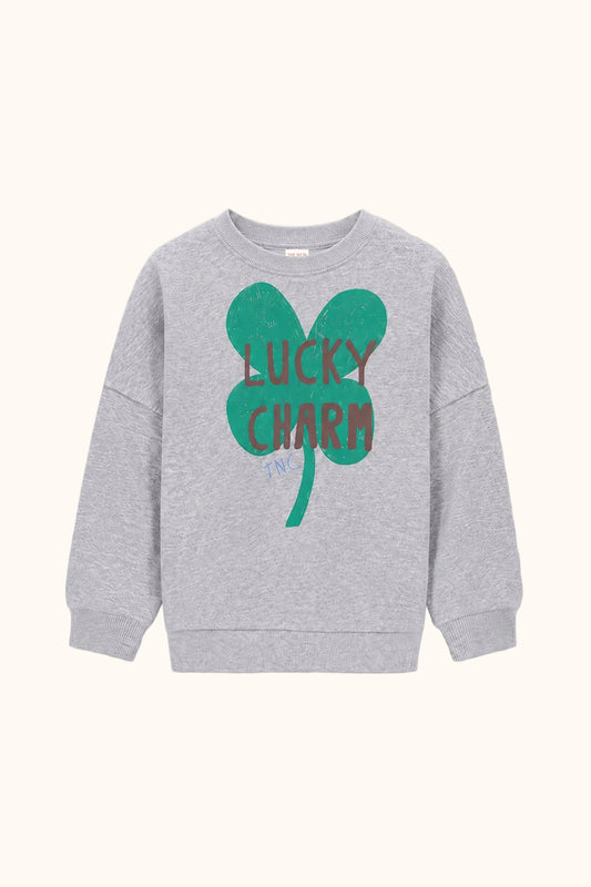 Lucky Charm sweatshirt by The New Chapter in grey