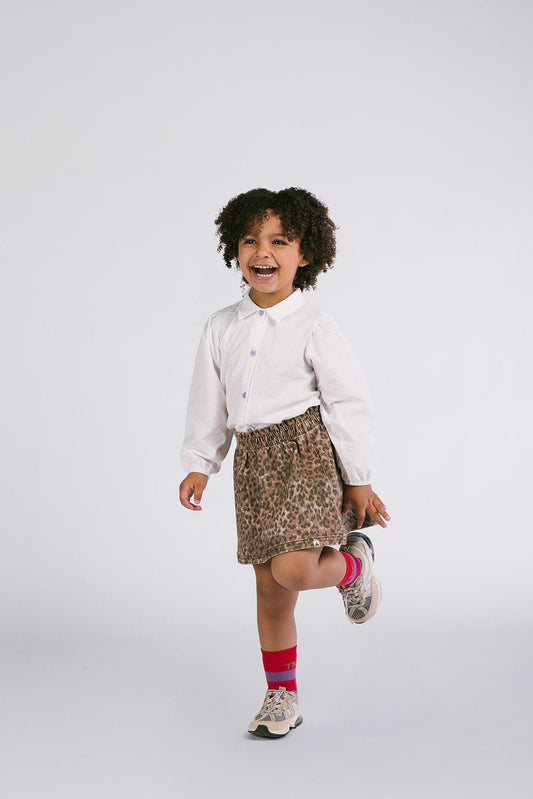 Rosie Denimrock mit Leopardenmuster von The New Chapter