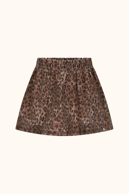 Skirt in brown with leopard print by The New Chapter