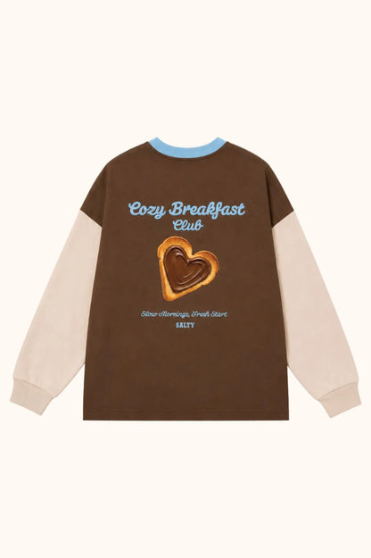 Salty Skater Tee Cozy Breakfast mit Rückenprint von Salty Stitch