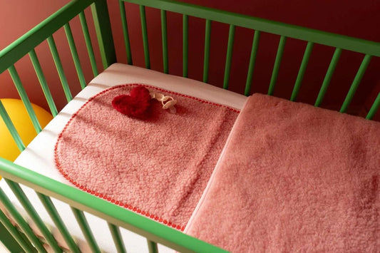 Wool liner by We Are Wovens in pink