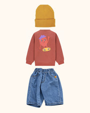 Rustic Denim Mustard Mini Look