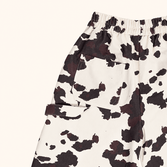 Cow Pants kids pants with cow print by Hello Harlow