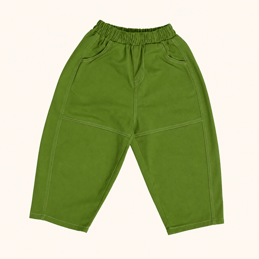 Green Hiking Pants for kids by Hello Harlow