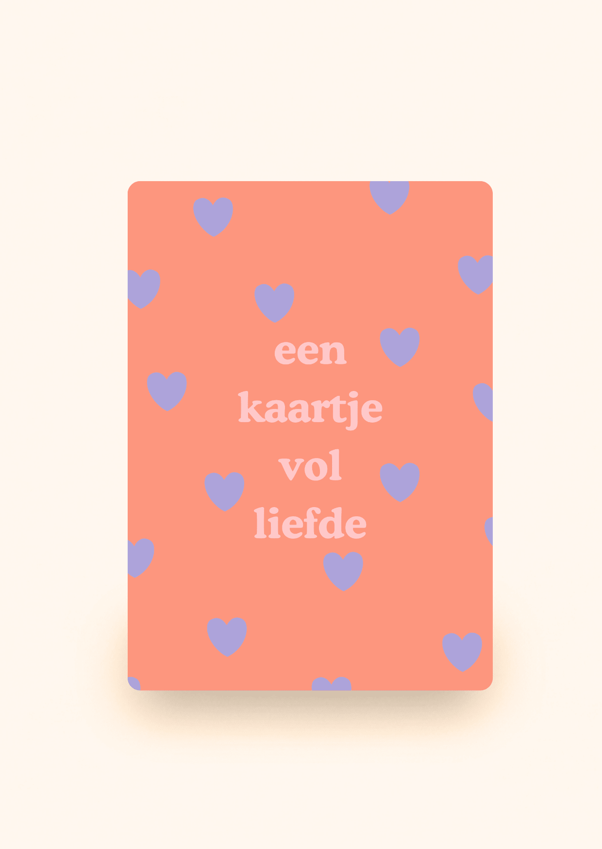 Grußkarte mit Text Een kaartje vol liefde von Kaartcreaties
