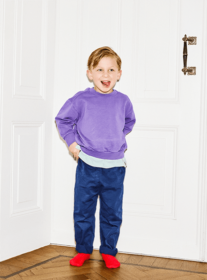 Studio Aelbo Baggy Chino Indigoblau Ansicht 3