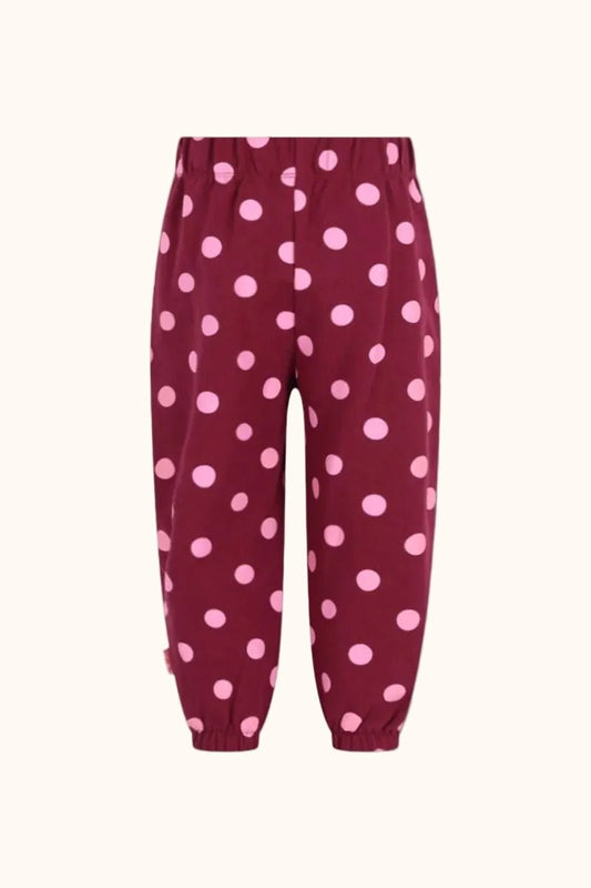 The New Chapter Wolf Sweatpants Polkadot in Bordeaux und Rosa
