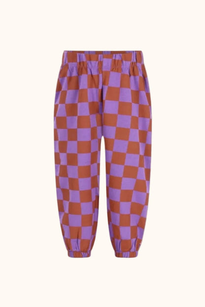 Oranje lila geruite kinder Sweatpants van The New Chapter
